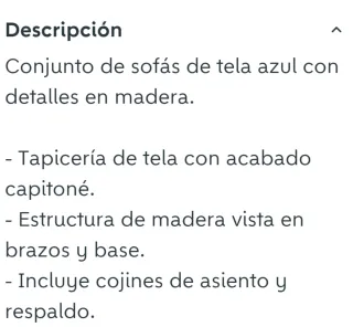 Sofá azul y marrón de tela y madera