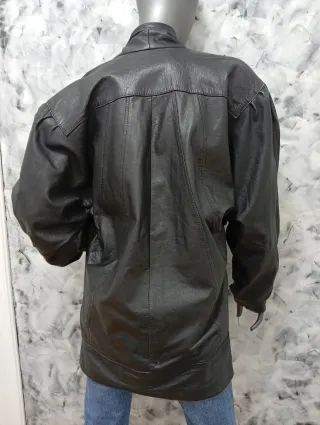 Blazer Cuero Oversize Vintage Talla L