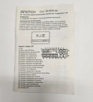 Cronotermostato Digitale da Parete EVOTHERM SOFT