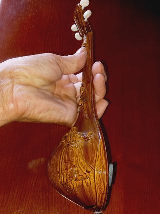 Caixa de Música Vintage Bandolim Decorada