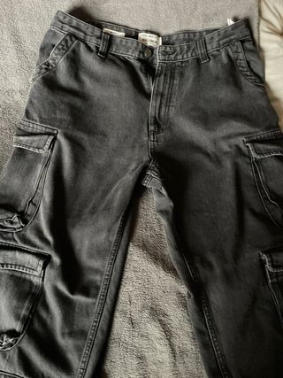 Pantalón Baggy Gris
