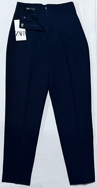 Pantalón Zara Mujer Azul Oscuro Talla XS