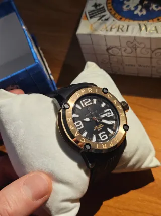 Capri Watch Orologio Nero e Oro