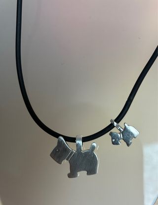 Colgantes 2 Perritos Plata de Ley