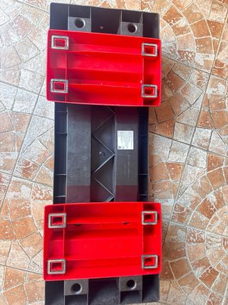 Step Reebok nero con logo rosso