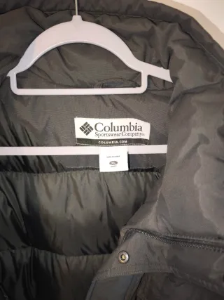 Abrigo plumas Columbia gris