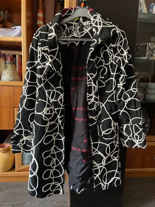 Abrigo Desigual Largo Mujer