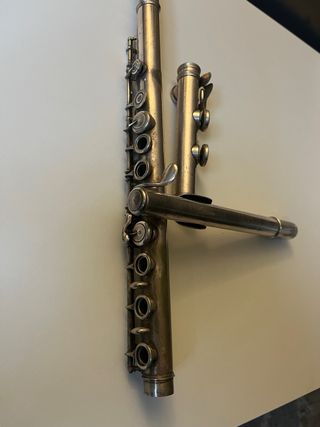 Flauta travesera antigua 1900