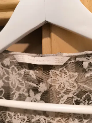 Vestido largo Zara cuadros blanco y negro