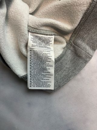 Sudadera Nike Gris con Cremallera y Capucha M