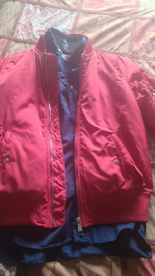 Conjunto Chaqueta y Camisa Azul/Rojo cada juego 15