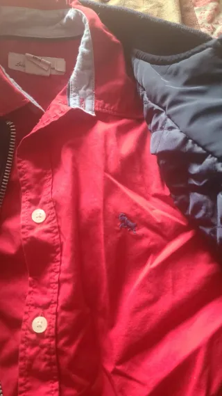 Conjunto Chaqueta y Camisa Azul/Rojo cada juego 15