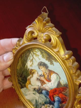 Quadro Pequeno Vintage Romântico