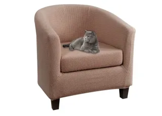 Funda para sillón beige poliéster