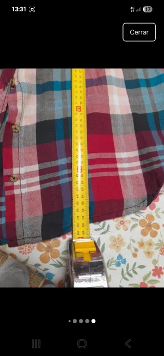 Camisa cuadros Springfield Talla 44