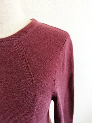 Vestido de punto M burdeos de sfera