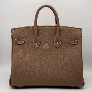 Bolso Hermes Birkin 25 Togo Etoupe Palladium