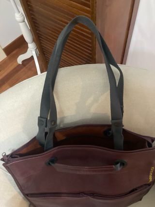 Borsa Mandarina Duck pelle bordeaux