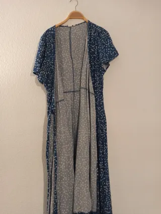 Vestido GAP floral azul talla L