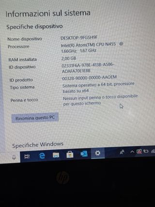 Mini Laptop HP con SSD