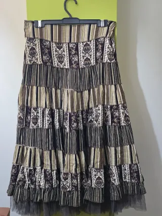 Falda larga estilo boho. Talla 36 grande