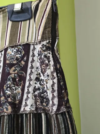 Falda larga estilo boho. Talla 36 grande