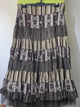 Falda larga estilo boho. Talla 36 grande