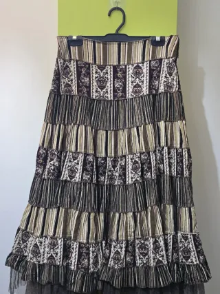 Falda larga estilo boho. Talla 36 grande