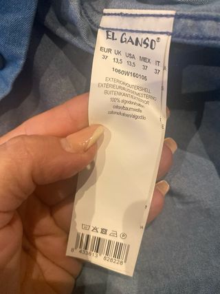 Camisa vaquera El Ganso azul