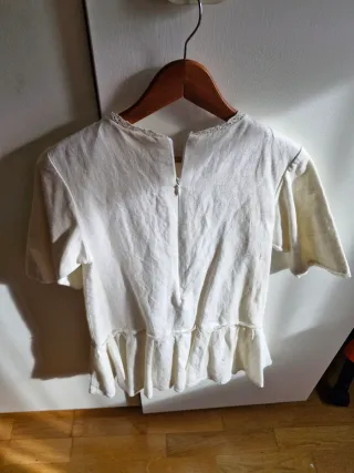 Vestido fiesta niña Eva Martinez blanco 12A