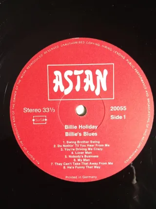 5  dischi in vinile di Billie Holiday