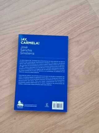 Libro ¡Ay, Carmela! José Sanchis Sinisterra