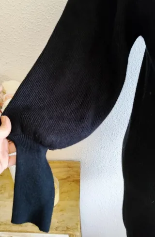 Vestido punto grueso L negro de sfera