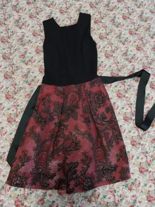 Vestito da festa nero e rosso