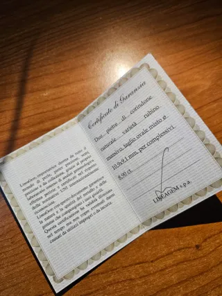 Coppia di gemme Corindone Rubino + perla regalo