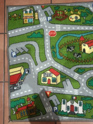 Alfombra infantil de tela para jugar