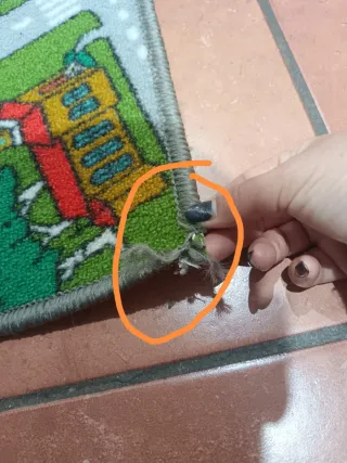 Alfombra infantil de tela para jugar