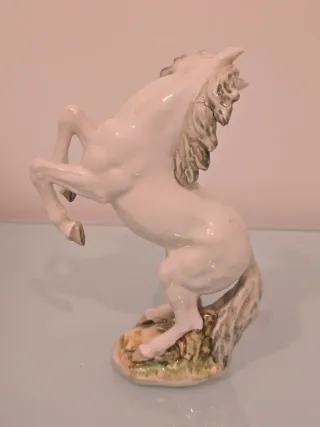 Figura Caballo Porcelana Vintage Europea