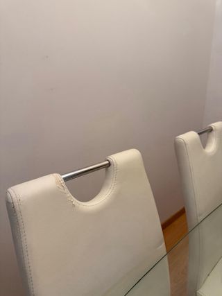 Pack 4 Sillas Piel Sintética Blanca ÚLTIMO PRECIO