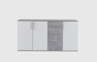 Cómoda Aparador Joana 160cm 3 Puertas 4 Cajones