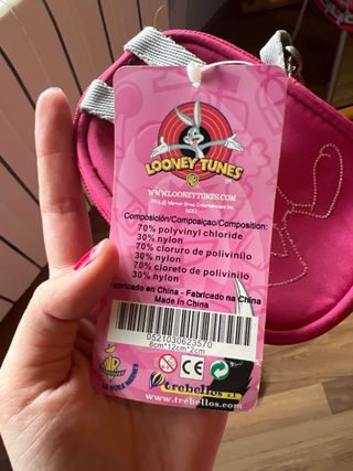 Monedero Piolín Looney Tunes Rosa