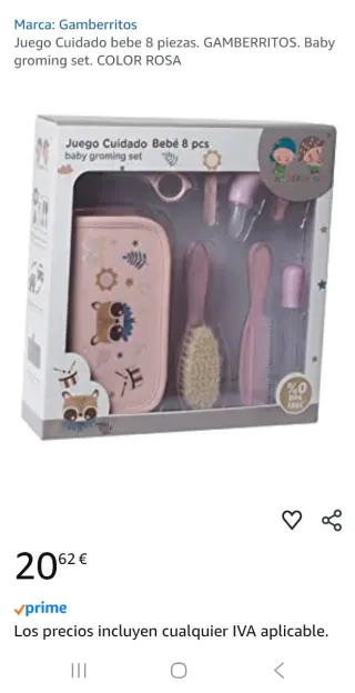 Set Cuidado Bebé 8 Piezas