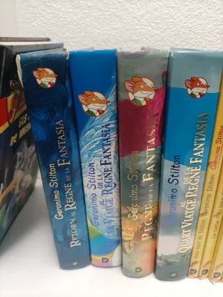 15 Libros Geronimo Stilton,14 Catalán 1 Español
