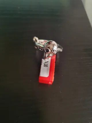 Anillo Miss Sixty Calavera Plata Negra