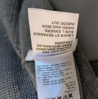 Jersey Kookai cuello relieve 49% lana gris