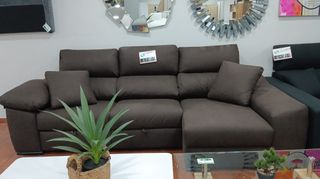Sofá Chaise Longue Cama Aqualine Marrón