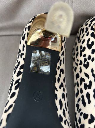 Zapatos de tacón mujer T.37 estampado animal