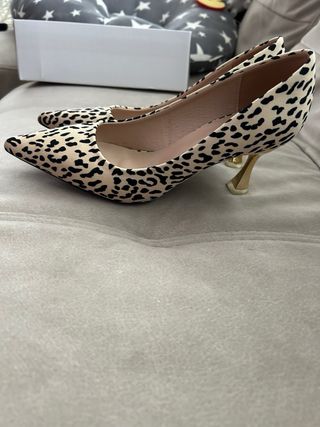 Zapatos de tacón mujer T.37 estampado animal