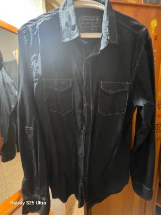 Camisa Hawaiana Estampada Manga Corta