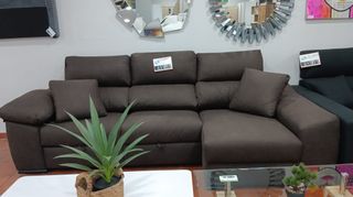 Sofá Chaise Longue Cama Aqualine Marrón